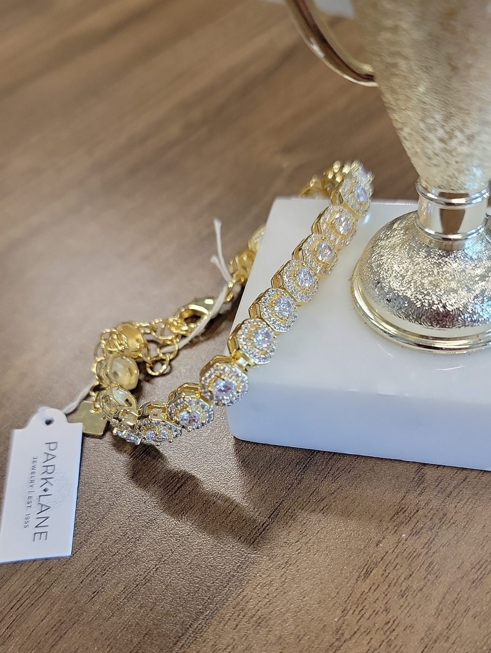 Park Lane Gold and Clear Crystal Bracelet